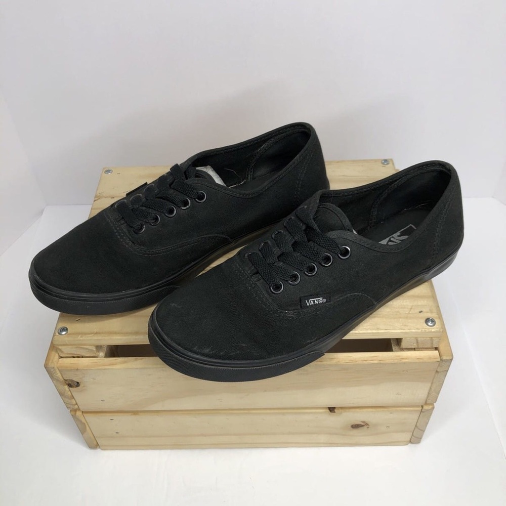 Vans Men's All-Black Canvas Sneakers